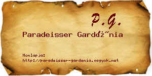 Paradeisser Gardénia névjegykártya